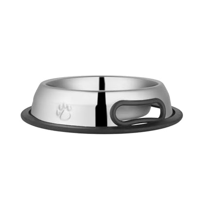 Jeffers Pet Embossed No Tip Anti-Skid Stainless Steel Dog Cat Puppy Kitten Bowls – Rubber Base Food Water Dish for Home Travel Camping Kennel, Durable Dishwasher Safe Feeding Bowl - 64 oz (2 Quart) - size: 64 oz (2 Quarts)
