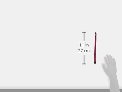 LupinePet Eco 1/2" Berry Cat Safety Collar with Bell , 8-12" - color: Berry