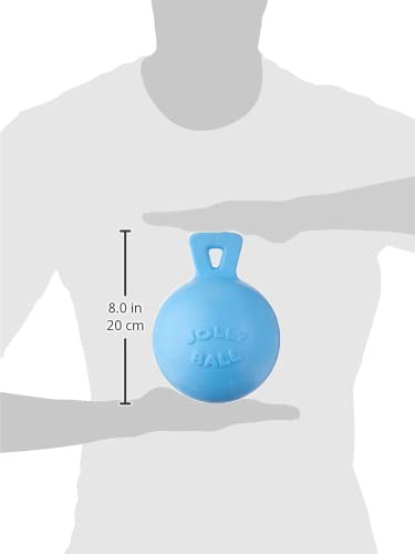 Jolly Pets Dog Tug-N-Toss Toy Ball, 6-Inch, Blueberry (406 BB), All Breed Sizes - color: Blueberry, size: Medium (6 in)