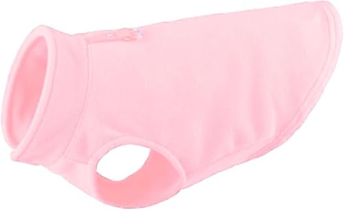 JACKO & CO - Fleece Vest Dog Sweater with Leash Ring - Soft, Warm & Lightweight Pullover Coat for Small & Medium Dogs, Puppies & Cats - Cozy Fall/Winter/Spring Pet Jacket (Pink Lemonade, XS 2-4lbs) - color: Pink Lemonade, size: XS (2-4lbs)