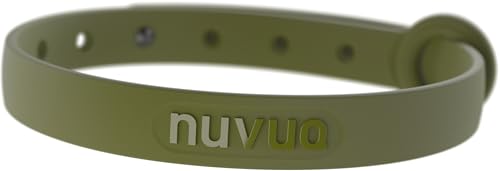 Breakaway Cat Collar - Soft, Comfortable, and Lightweight Safety Buckle Collar with Name Tag Ring for Outdoor Cats and Sensitive Skin Kittens by Nuvuq (6 ⅞" to 10 ¼", Green) - color: Olive Green