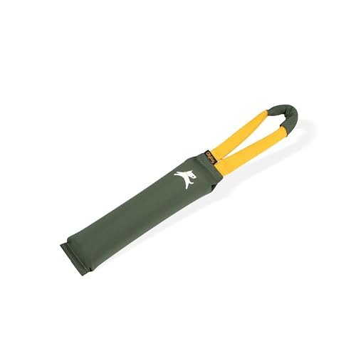 OllyDog Tugger | Durable Dog Tug Toy | Recycled | Tough Dog Bite Pillow | Handle | Interactive Pull Toy | Fetch & Training (Winter Moss) - color: Winter Moss