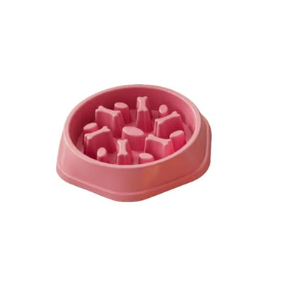 Slow Feeder Dog Bowls- Promote Healthy Eating Habits,Dog Puzzle Feeder,Anti-Gulping Puzzle Design for Small/Medium/Large Pets, Reduce Bloat & Improve Digestion (Pink) - color: Pink