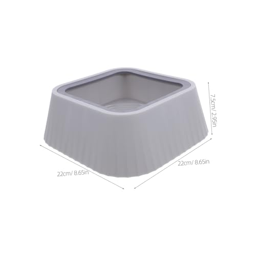 Yardwe No-Spill Floating Pet Bowl Splashproof Cat Dog Water Feeder Abs Capacity Bowl for Clean Drinking Experience