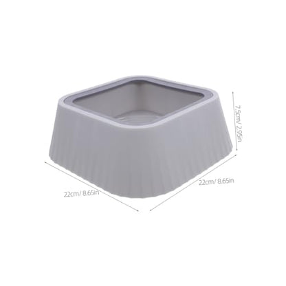 Yardwe No-Spill Floating Pet Bowl Splashproof Cat Dog Water Feeder Abs Capacity Bowl for Clean Drinking Experience