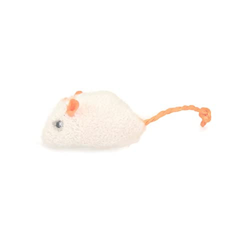 emours 12pcs Pack Mice Toys for Cats Kitten Plush Mouse Toys with Catnip,Colors Varies
