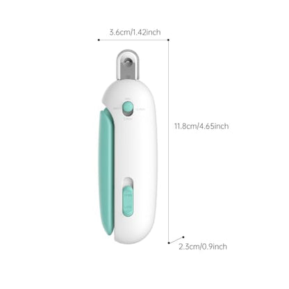 Petgravity Cat Nail Clipper, Adjustable 3-Size Trimming Hole with Hidden Nail File Anti-Splash Claw Trimmer, Safe Nail Clipping Grooming Tool Claw Clipper for Cats Kitten