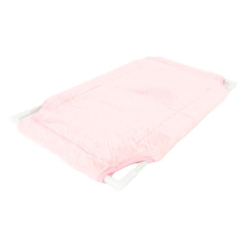 Cat Window Bed with Suction Cup, 33 Lbs Load Capacity, 19.2x12 Inches, Warm Plush, Single Layer, Sturdy Mesh and Fiberglass Rods, for Indoor Cats (Pink) - color: Pink