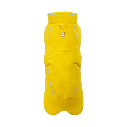 Ruffwear, Vert Dog Winter Jacket, Insulated Waterproof Dog Coat with Harness Leash Portal, Breathable Design with Leg Loops, Windproof Extended Coverage, Reflective Trim, Mineral Yellow, X-Small - color: Mineral Yellow, size: X-Small