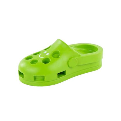 Fuzzl Clog Large Treat Toy for Dogs Puzzle Enrichment Shoe – Natural Rubber Chew Toy – Durable, Interactive Cognitive Feeder – Eco-Friendly, Non-Toxic & Dishwasher Safe – Green - style: Clog Green
