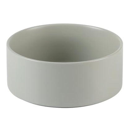 Havniva 8.3” Dog Bowl Ceramic Dog Food and Water Bowl, Durable Dog Water Bowl with Non-Slip Rubber Base Large Capacity Feeding Dishes for Large Dogs - color: Matte Gray, size: 8.3 Inch
