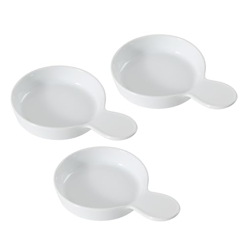 Havniva Ceramic Cat Bowl Whisker Friendly 5.5” Cat Dishes Shallow Cat Food Bowl Anti-Slip Pet Water Bowls for Indoor Cats, Wide Cat Food Dish Prevent Whisker Fatigue (3 Pack) - color: White - C