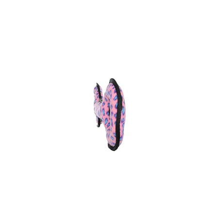 TUFFY- World's Tuffest Soft Dog Toy- Ultimate Tug-O-War- Pink Leopard-Squeakers - Multiple Layers. Made Durable, Strong & Tough. Interactive Play (Tug, Toss & Fetch). Machine Washable & Floats - color: Pink Leopard, style: Tug-O-War