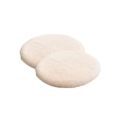 SHENGOCASE Pet Bed Cushion Pad, Faux Fur Dog Cat Pillow, Crate Mat, 20 inches, 2-Pack - color: Cream, size: 20"