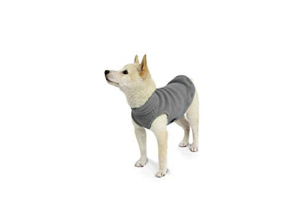 Gooby Stretch Fleece Vest Dog Sweater - Gray, X-Small - Warm Pullover Super Stretchy Fleece Dog Jacket for Small to Large Dogs - color: Gray, size: X-Small Length (7")
