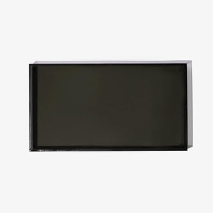 Hiddin Smoke Grey Acrylic Pet Feeder Overflow Tray, Modern Spill Mat for Dogs and Cats, Protects Floors from Water and Food Mess, Durable Lucite, Easy to Clean, Pairs with Elevated Dog Bowl Stand - size: 19"L x 12"W