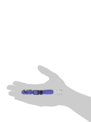 Dogline 3/8 x 7 to 11" Comfort Microfiber Soft Padded Pet Puppy Dog Collar, X-Small, Purple - color: Purple, size: W 3/8" L 7"-11"