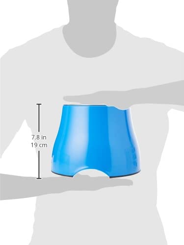 Dogit Elevated Dog Bowl, Stainless Steel Dog Food and Water Bowl for Large Dogs, Blue, 73751 - color: Blue, size: Large