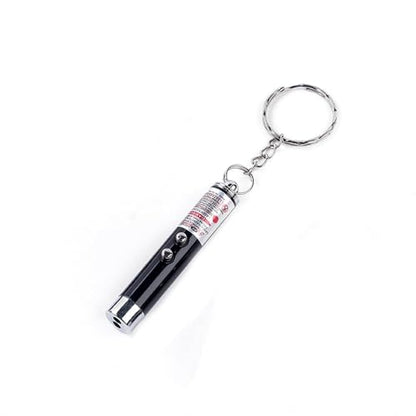 6 PCS Cat Toys Laser Pointer Mini Keychain Laser Pointer LED Flashlight Dog Laser Toy Pet Remote Control Laser (6 Pcs Pack A)