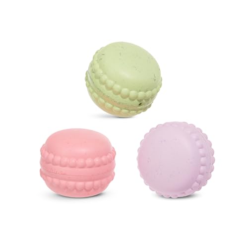 Barkbox Macaruffs | Plush Dog Toy Bundle for Small Dogs, Perfect for Cuddles and Gift Giving - style: Macaruffs
