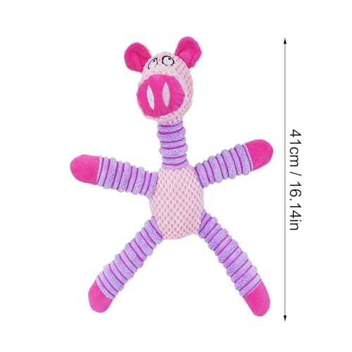 Chew Toys for Dogs, Durable Fabric Soft Heavy Duty Dog Toys Small Dogs,Interactive Cute Indestructible Heavy Duty Dog Toy for Puppy Small Medium Breeds Teething Anxiety Relief Playing Home Indoor - color: Purple