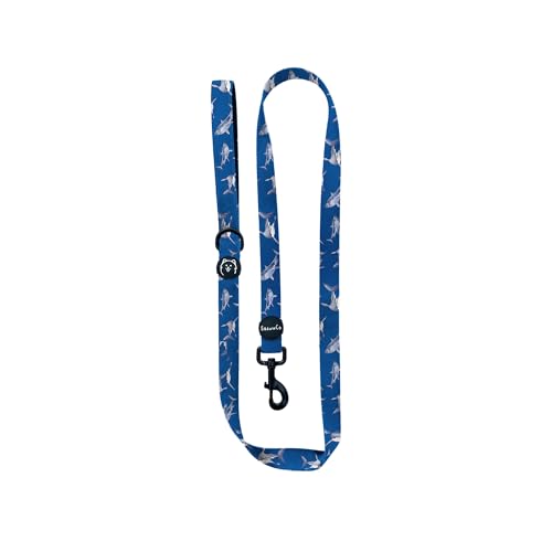 ShawnCo Dream Walk Dog Leash- Premium, Nylon Pet Leash with Soft Neoprene Handle for Small, Medium and Large Dogs (White Sharks, Small) - color: White Sharks, size: Small