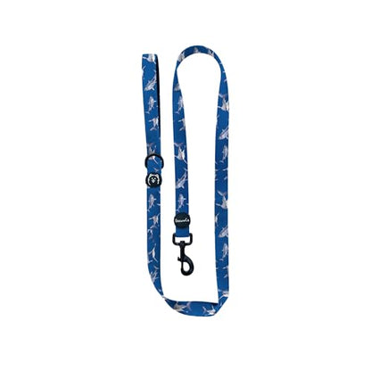 ShawnCo Dream Walk Dog Leash- Premium, Nylon Pet Leash with Soft Neoprene Handle for Small, Medium and Large Dogs (White Sharks, Small) - color: White Sharks, size: Small