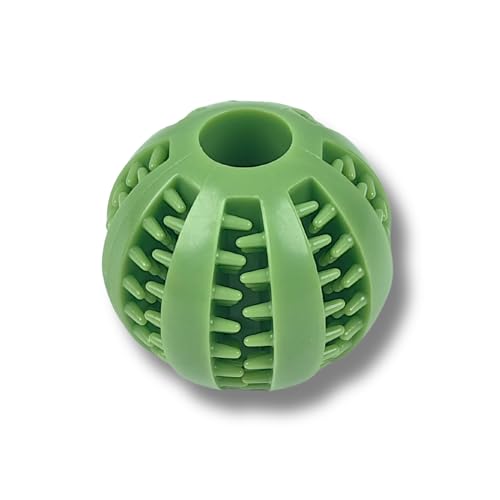 Interactive Dog Ball Toy, Treat Dispensing Puzzle, Slow Feeder for Dogs (Green) - color: Green