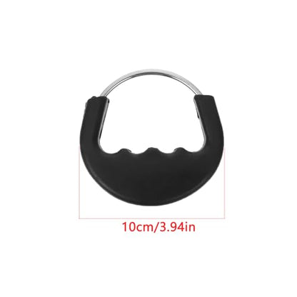 2 Pack Heavy Duty Dog Leash Handle with Rubber Grips Duty Dog Chains Handle Lead Grab Tab for Dogs Tie Out Cable Stainless Steel Tie-Out Chain Large Dogs Training Collar Runner Leash Lead
