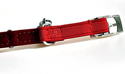 CHUKCHI Soft Velvet Safe Cat Adjustable Collar Bling Diamante with Bells,2 Pcs Black+Red - color: Black+Red