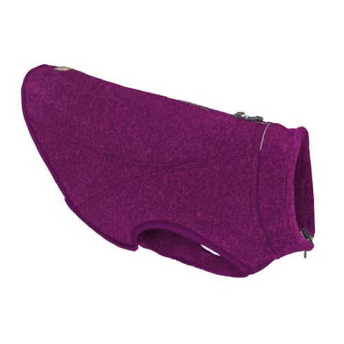 Kurgo Core Sweater - Cold Weather Dog Outfit - Cozy Knit Fleece Layer - Adjustable Neck Dogwear - Zipper Opening for Harness - Machine Washable Gear - Heather Violet - X-Small - color: Heather Violet, size: Extra Small