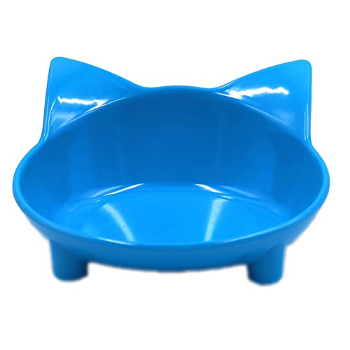 Cat Bowls, Anti-Slip Multi-Purpose Cat Food Bowl Pet Water Bowl Cat Feeding Bowl for Cats and Small Dogs (Blue) - color: Blue