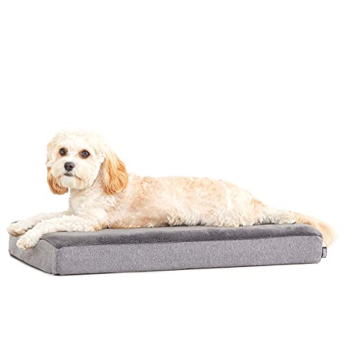 Barkbox Orthopedic Dog Bed with Memory Foam, Premium Comfort for Dogs and Puppies, Dog Bed for Joint Relief and Restful Sleep, Durable and Easy to Clean - Grey, Small - color: Grey, size: Small