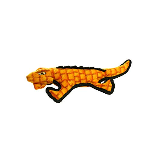 TUFFY - World's Tuffest Soft Dog Toy - Desert Gila Monster - Squeakers - Multiple Layers. Made Durable, Strong & Tough. Interactive Play (Tug, Toss & Fetch). Machine Washable & Floats - color: Gila Monster, size: Large