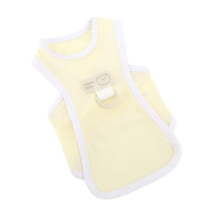 PAIDEFUL Cooling Dog Shirt for Small Dogs Summer Pet UV Sun Protection Vest Lightweight Breathable Doggie Tank Top Soft Stretchy Puppy T-Shirts Solid Cat Apparel Chihuahua Clothes D-Ring,Yellow,S - color: yellow, size: S