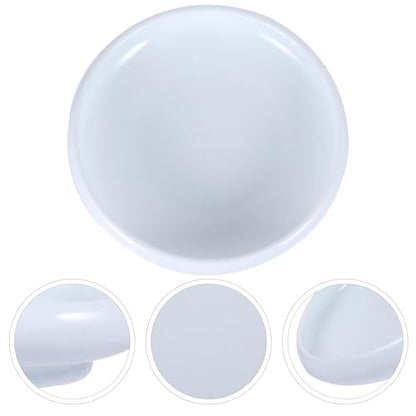 SHINEOFI Ceramic Cat Feeding Bowl No Spill Water Feeder White Pet Drinking Bowl Anti-Spill Design Suitable for Cats and Kittens