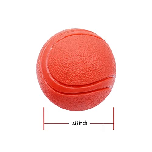 GaesQae Hard Rubber Balls for Dogs,Dog's Solid Rubber Bouncy Ball Bite Resistant and Indestructible Dog Training Ball,Dog Balls for Aggressive Chewers