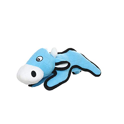 TUFFY World’s Tuffest Soft Dog Toy – Barnyard Series, Cow with Squeakers, Large, 2 Pack - color: Cow, size: Large 2 Pack