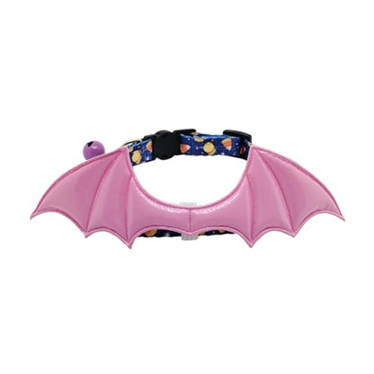 2 Pack Breakaway cat Collars with Bell,Safety Quick Release Pendant Cute Kitten Collar,Adjustable 20-30cm (Candy, 20-30cm) - color: Candy