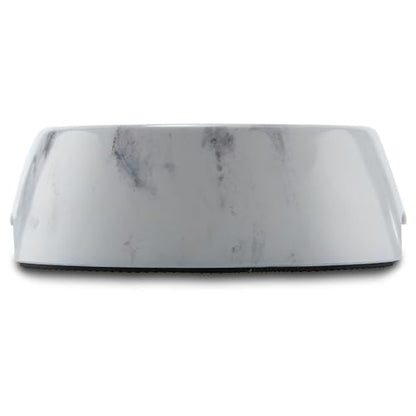 Marble Print Melamine Dog and Cat Food and Water Bowl, Non Skid Base, Anti-Slip Pet Feeder Bowls (5.4 Ounce, 13.5 Ounce,27 Ounce) - size: Medium 13.5 Ounce