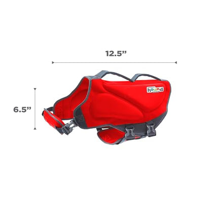 Outward Hound Dawson Swim Red Dog Life Jacket, Medium - color: Red, size: Medium (Chest Girth: 21"-27")