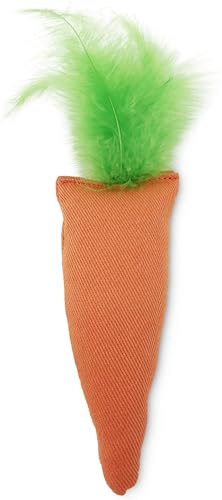 OurPets 100-Percent North American Catnip Filled Carrot Cat Toy 24 Karat - size: 1
