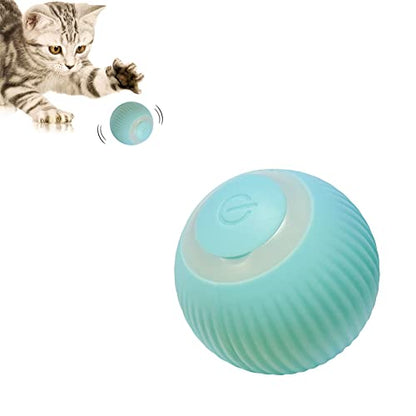 Pet's Cat Toy Ball,Wloom Cat Toy,Magic Rolling and Sound Ball for Indoor Playing Stimulate Hunting Instinct for Your Kitty. (Green) - color: Green