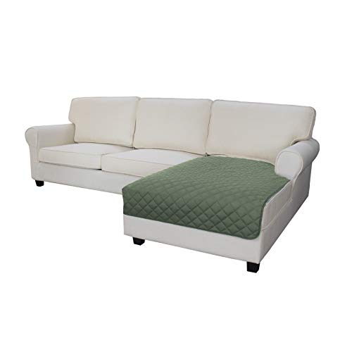 Easy-Going Sectional Couch Covers for Dogs L Shape Sofa Cover Reversible Sofa Slipcover Chaise Lounge Cover Furniture Protector Cover for Pets Dog Cat (42 x 52 inches, Greyish Green/Greyish Green) - color: Greyish Green/Greyish Green, size: 42" x 52"