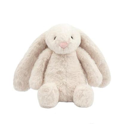 Best Pet Supplies Interactive Squeaky Dog Chew Toy, Ideal Dog Toys for Chewers, Small, Medium & Large Dogs, and Fetch Lovers - Bunny (Beige), Large - color: Bunny (Beige), size: Large