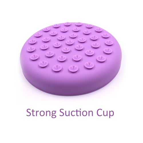 Slow Feeder Bowls for Dogs and Cats, 7.9inch Slow Down Bowl with Suction Cups, Puzzle Pet Bowls Non-Slip Design Dishwasher Microwave Safe (Purple) - color: Purple