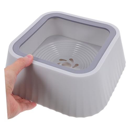 No Spill Floating Water Bowl for Pets Durable Cat Water Feeder and Dog Drinking Bowl Keeps Pets Faces Dry Encourages Hydration for Cats and Dogs Gray