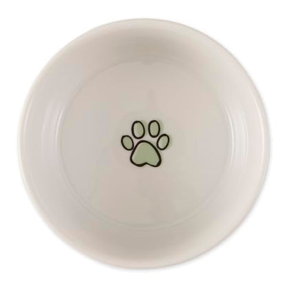 Bone Dry Ceramic Food Bowls, Non-Slip & Dishwasher Safe, Small Set, 4.25x2 Desert Sage Check - color: Desert Sage Petite Check, size: Small Set, 4.25x2"