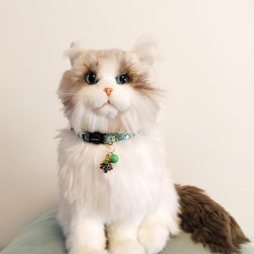 2 Pack Breakaway cat Collars with Bell,Safety Quick Release Pendant Cute Kitten Collar,Adjustable 20-30cm (Xmas1, 20-30cm) - color: Xmas1