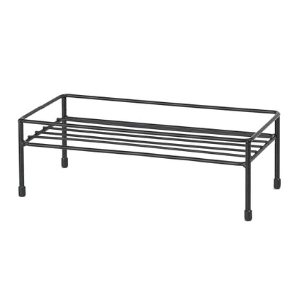 PetRageous 81030 Gizmo's Set The Table Steel Frame Dog Feeder, 3-Inch Tall Dining Table by 13-Inch Long and 5.75-Inch Wide, Holds Two 5.5-Inch Diameter Bowls, for Small and Medium Dogs and Cats, Black - size: 3-Inch Height